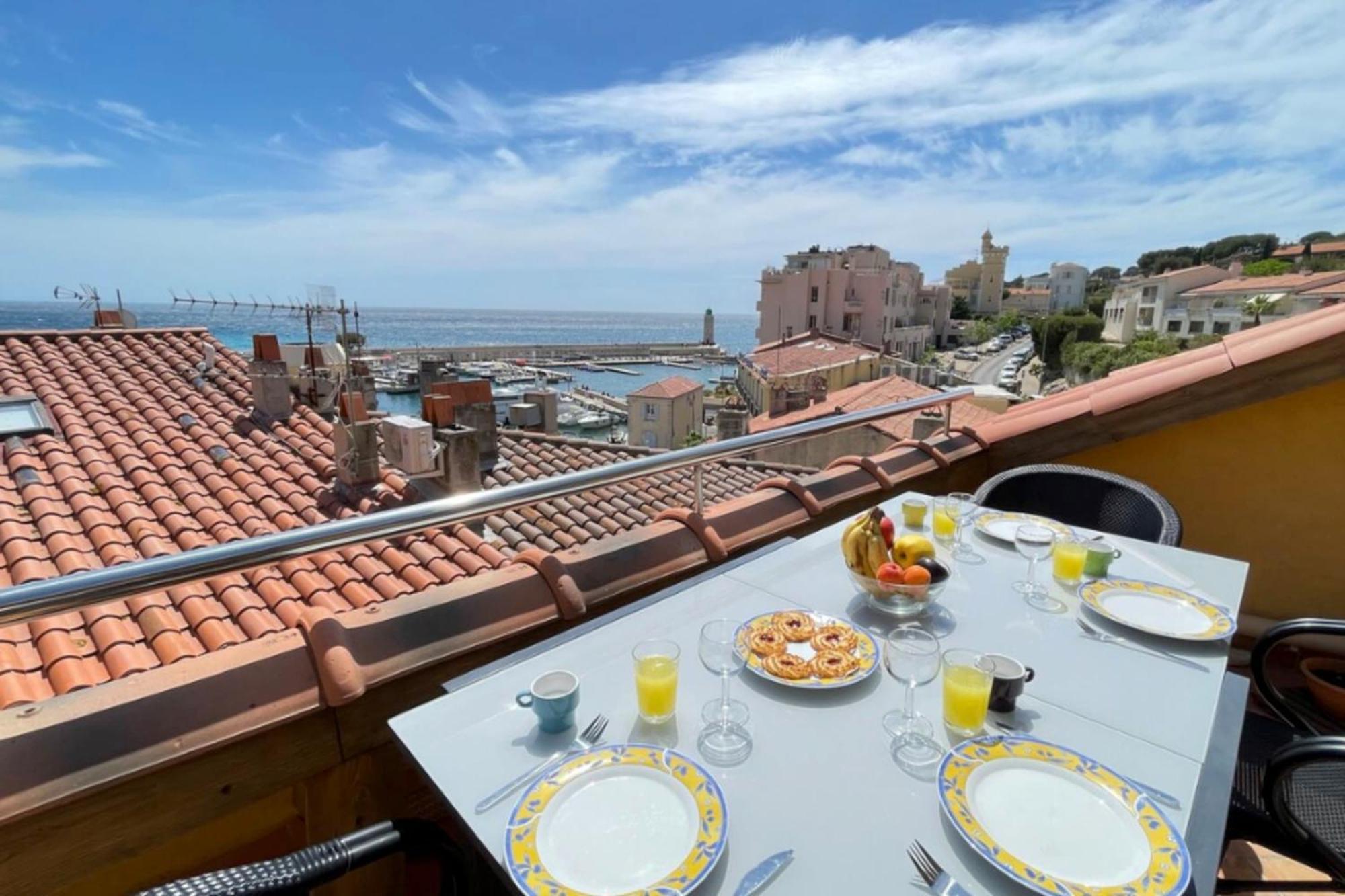 La Perle De Cassis - Terrace With Sea View Daire Dış mekan fotoğraf